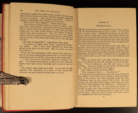 1950 The Peril Of The Bush by C. Bernard Rutley Vintage Australian Fiction Book