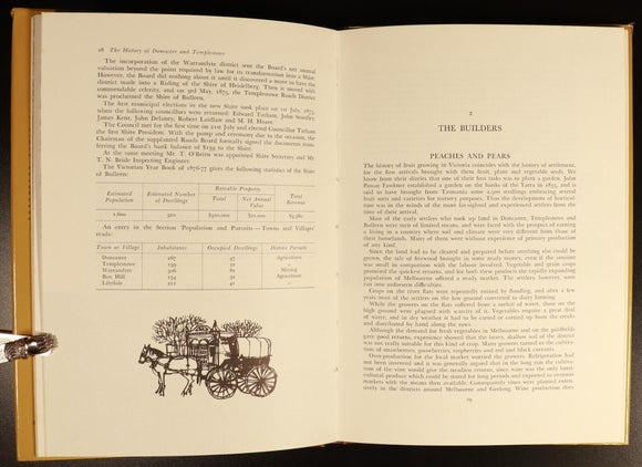 1975 History Of Doncaster & Templestowe Australian History Book Graham Keogh