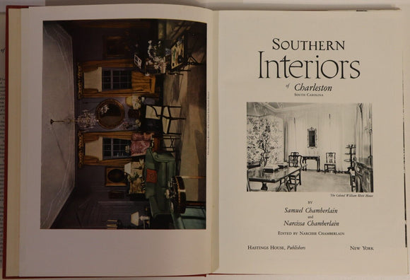 1956 Southern Interiors Of Charleston Vintage American Architecture Book