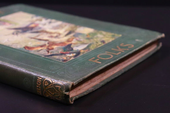 c1910 Funny Folks Antique Children's Book Nelson's Fireside Library Illustrated