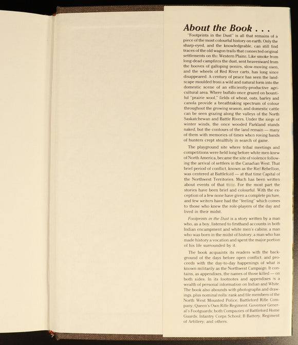 1987 Footprints In The Dust Douglas W. Light Military History Book 1st Ed SIGNED