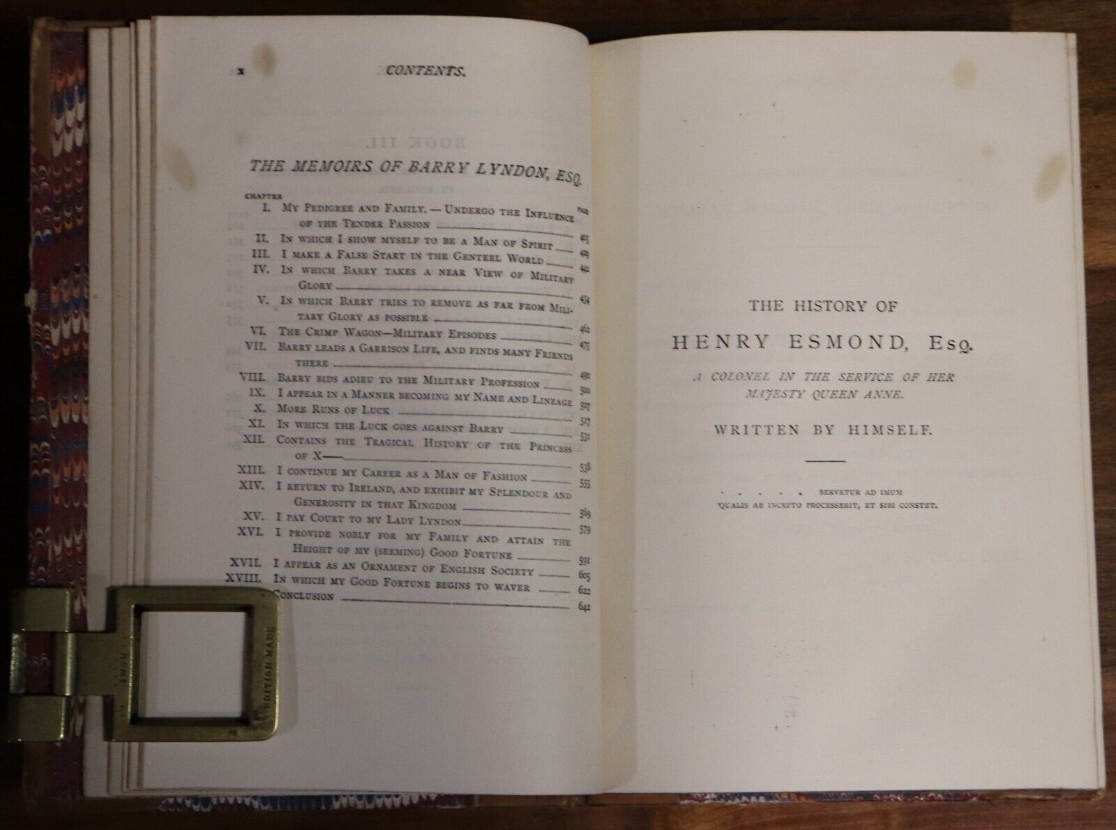 1875 The Works Of WM Thackeray Antique British Fiction & Literature Book