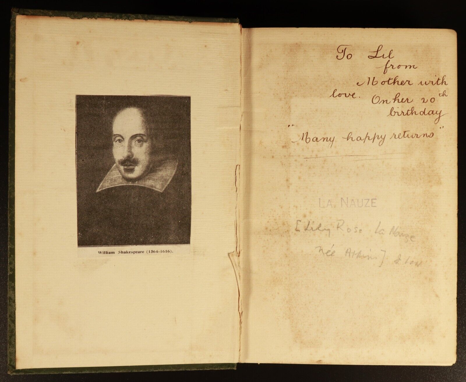 The Complete Works Of William Shakespeare c1910  Antique Literature Book