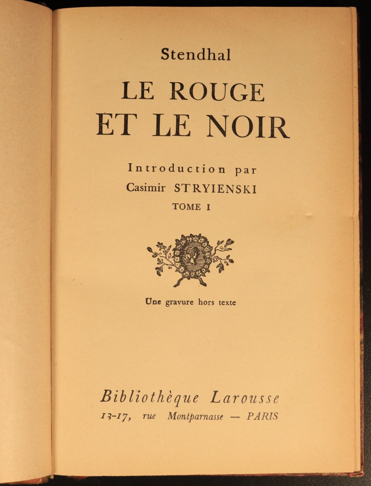 c1920 2vol Stendhal Le Rouge Et Le Noir Antique French Fiction Book Set