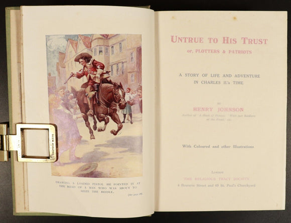 c1915 Untrue To His Trust by Henry Johnson Antique British Fiction Book