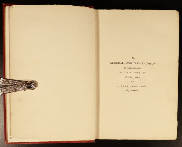 1898 Daily Life During Indian Mutiny by JW Sherer Antique Military History Book