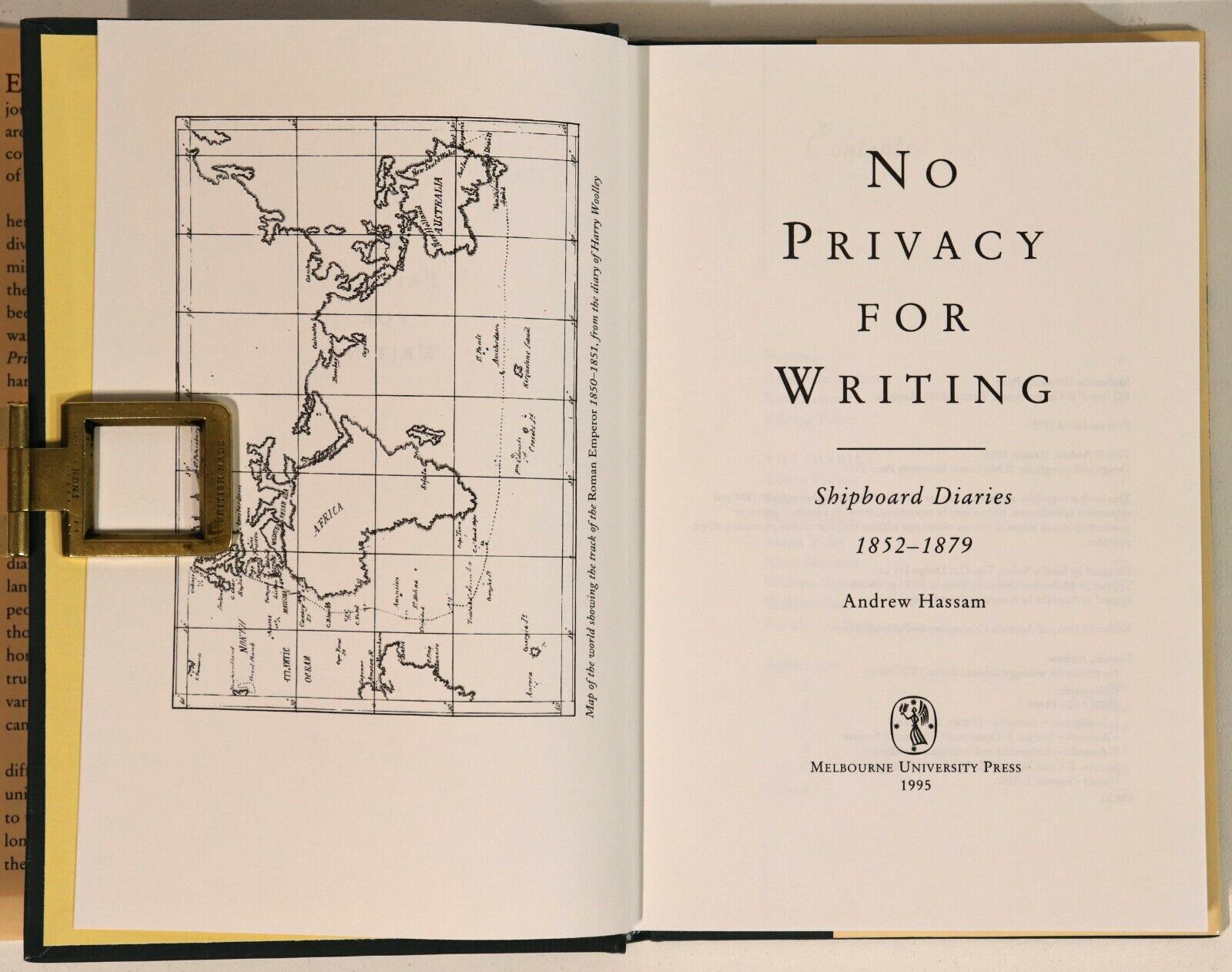 1995 No Privacy For Writing 1852 to 1879 Australian Migration History Book - 0