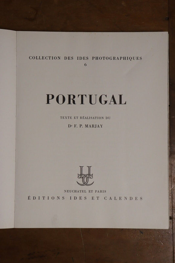 1954 Portugal: Photographiques by FP Marjay Vintage Photo History Book