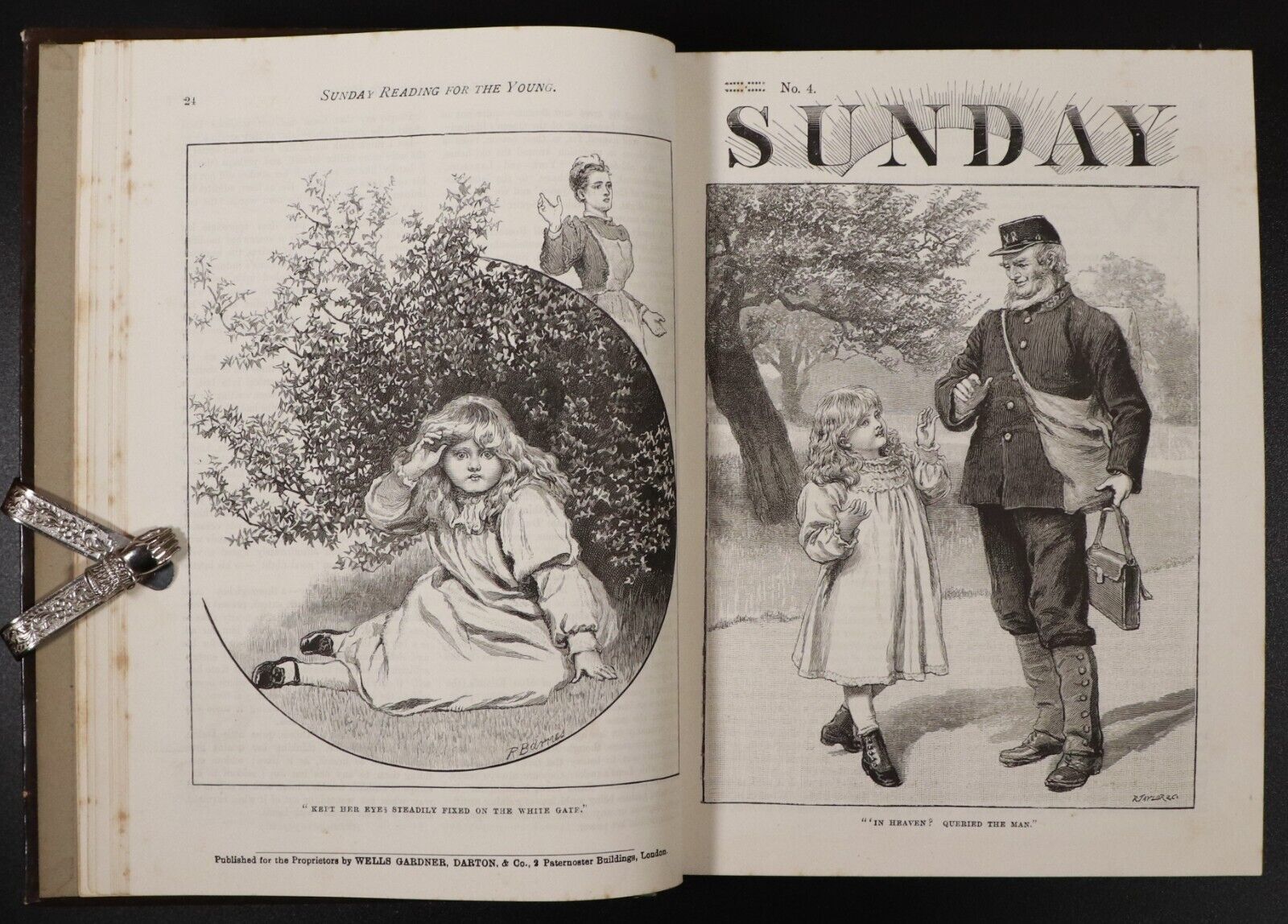 1894 Sunday: Reading For The Young Antiquarian Childrens Theology Book