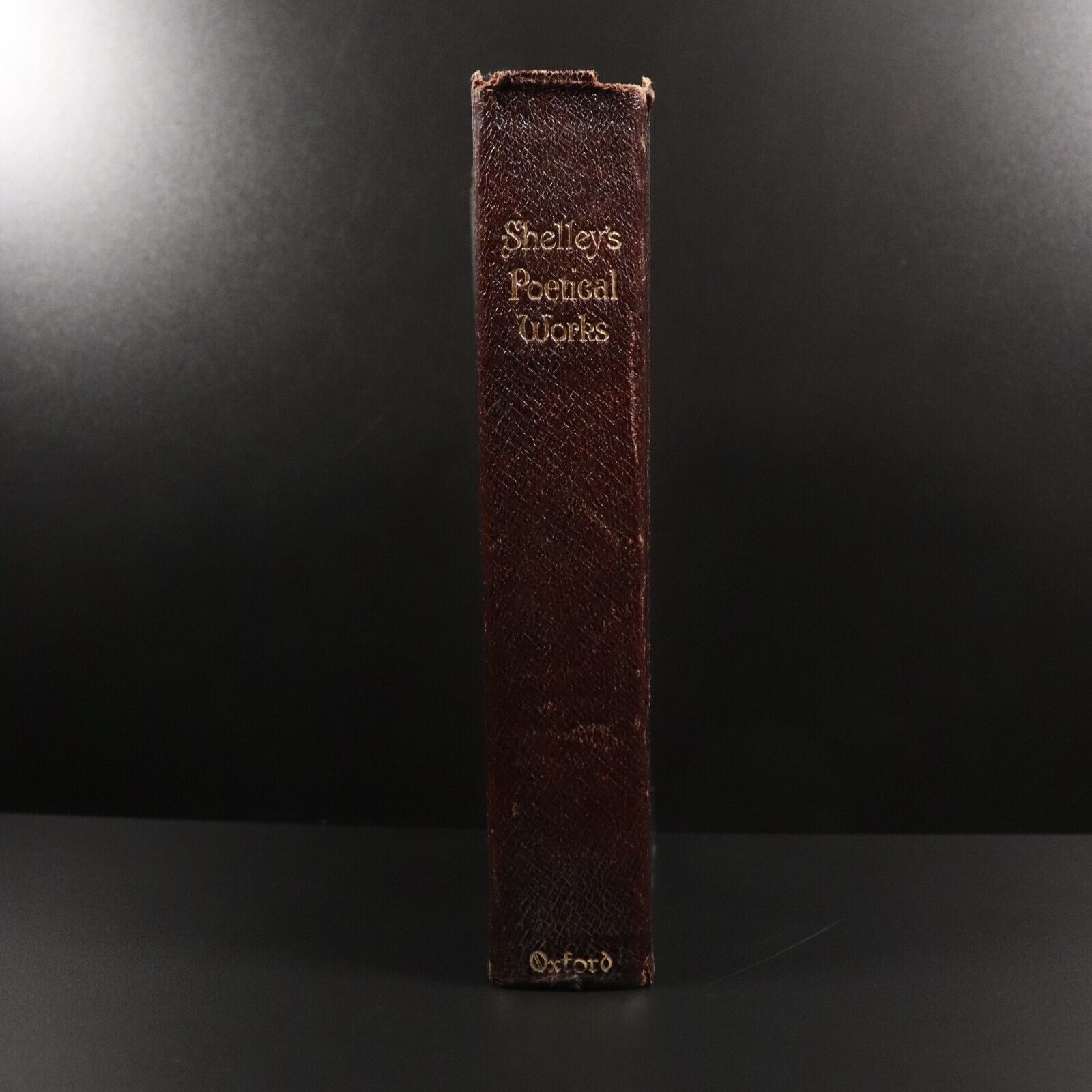 1921 The Poetical Works Of Percy Bysshe Shelley Antique Poetry Book Oxford Ed.