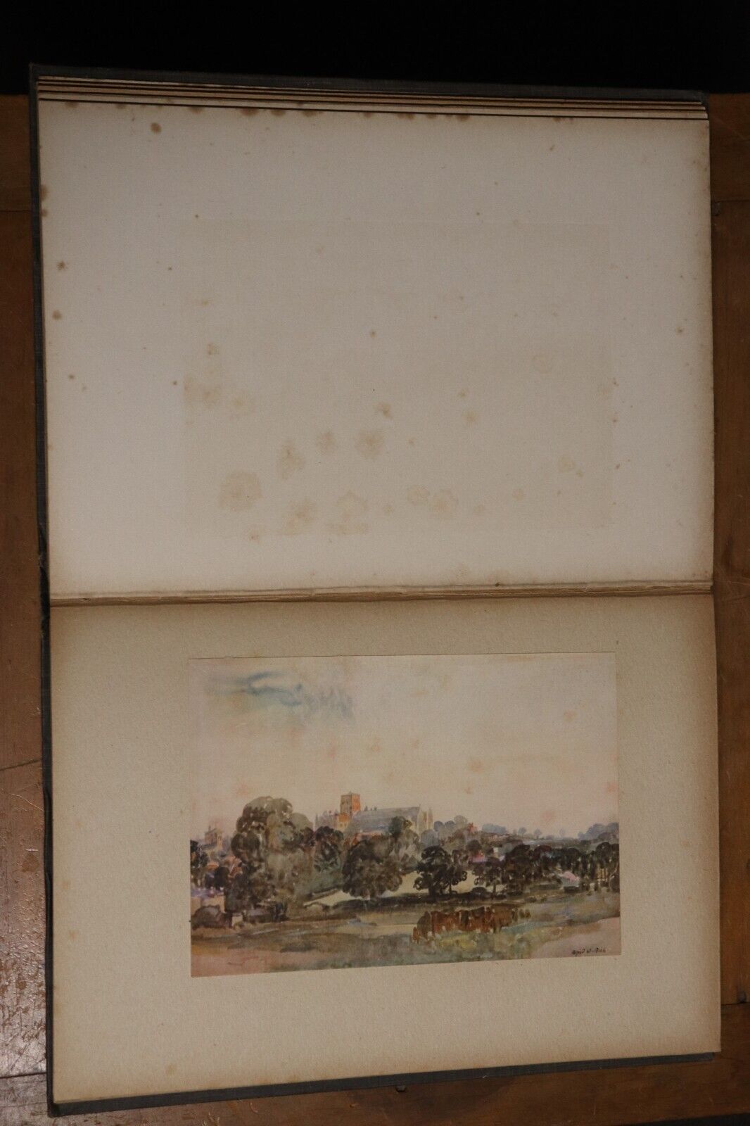 1921 British Water-Colour Painting Of Today G. Holme Antique Art Reference Book