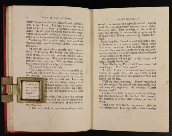 1938 Death In The Morning by Harry Hodge Antique Australian Fiction Book