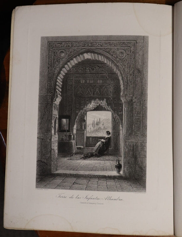 c1875 Picturesque Europe Division 20 Antiquarian Plate Engravings History Book