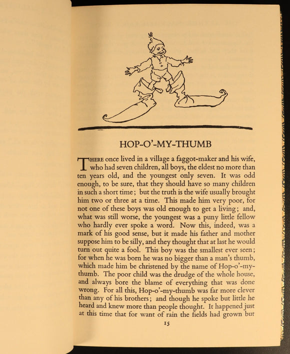 The Arthur Rackham Fairy Book 1965 Vintage Childrens Book Leather & Gilt Binding