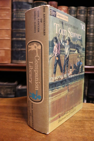 1963 Tom Sawyer & Huckleberry Finn by Mark Twain 2 in 1 Vintage Fiction Book