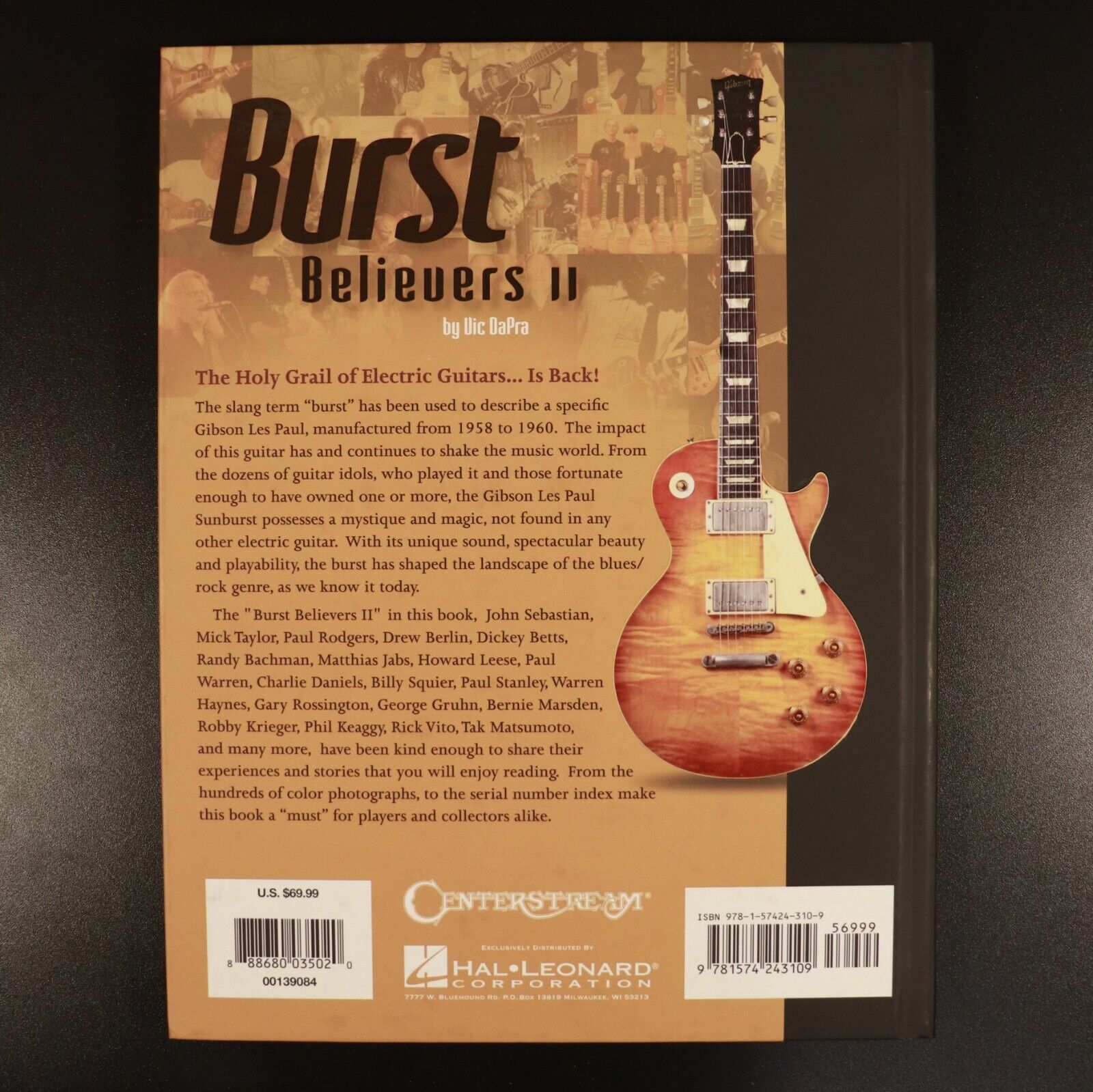 2014 Burst Believers 2 by Vic DaPra 1st Edition Gibson Les Paul Guitar Book