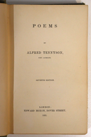 1851 Poems by Alfred Tennyson Antique British Poetry Book Edward Moxon 7th Ed-2