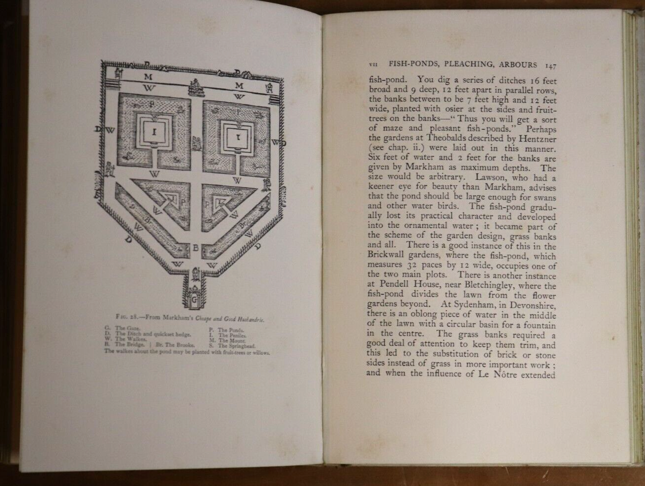 1901 The Formal Garden In England by R. Blomfield Antique Garden Design Book