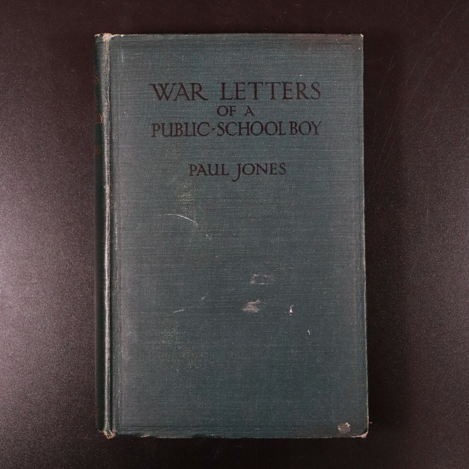 1918 War Letters Of A Public School Boy by Paul Jones Military History Book 1st