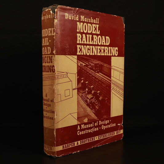 Model Railroad Engineering by David Marshall 1942 Antique Modelling Hobby Book