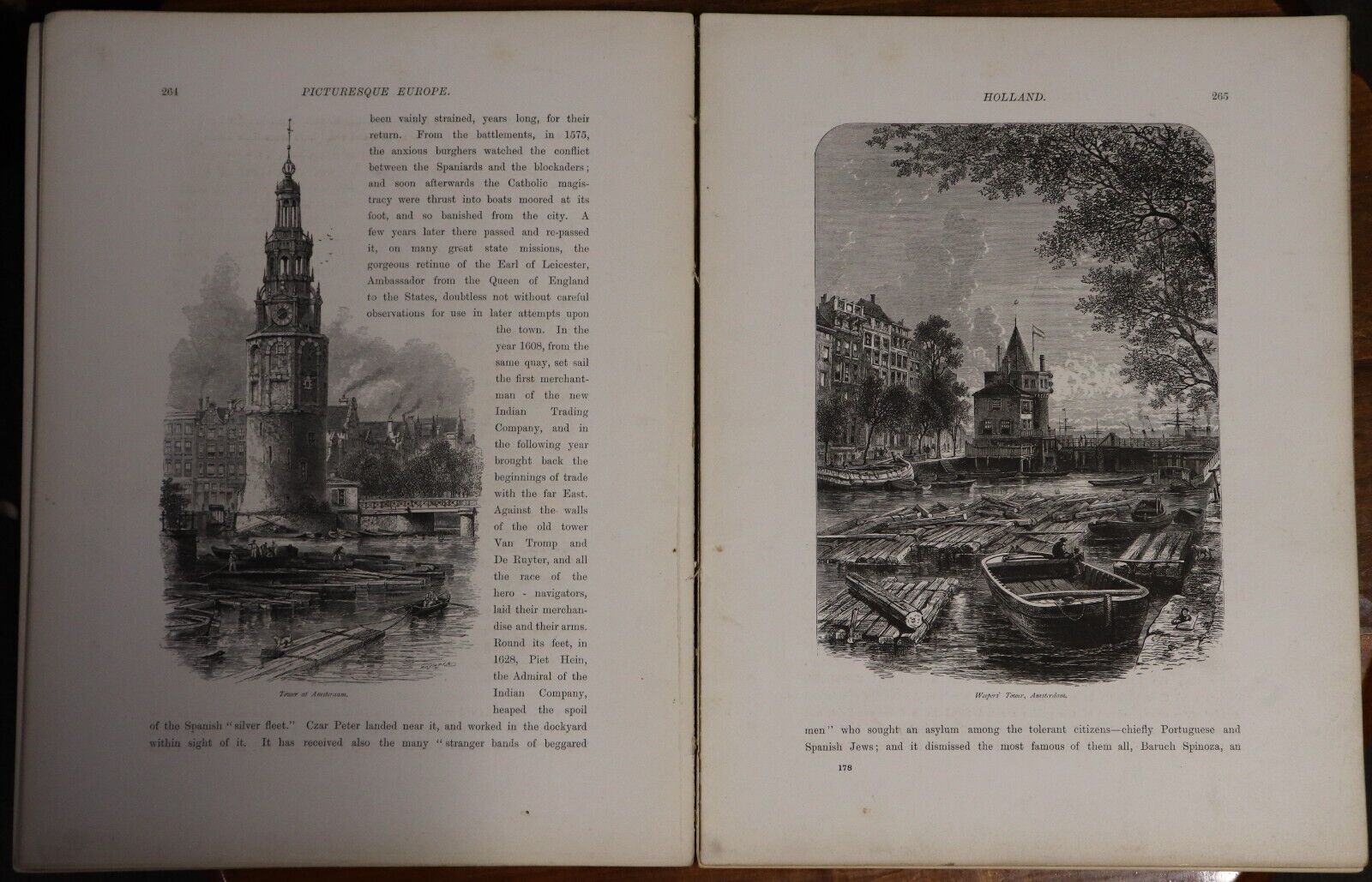 c1875 Picturesque Europe Division 20 Antiquarian Plate Engravings History Book