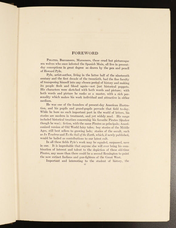 1921 Howard Pyle's Book Of Pirates Antique Childrens Book 1st Ed W/Dust Jacket