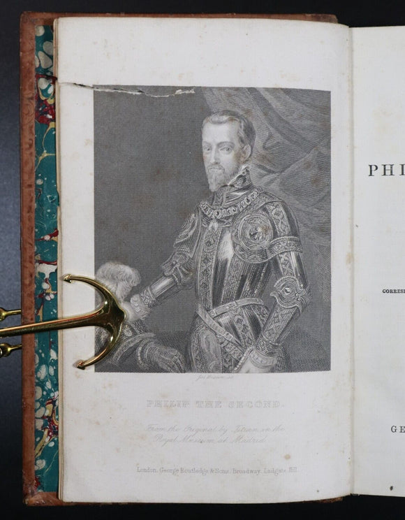 c1855 History Of The Reign Of Philip The Second Antiquarian British History Book