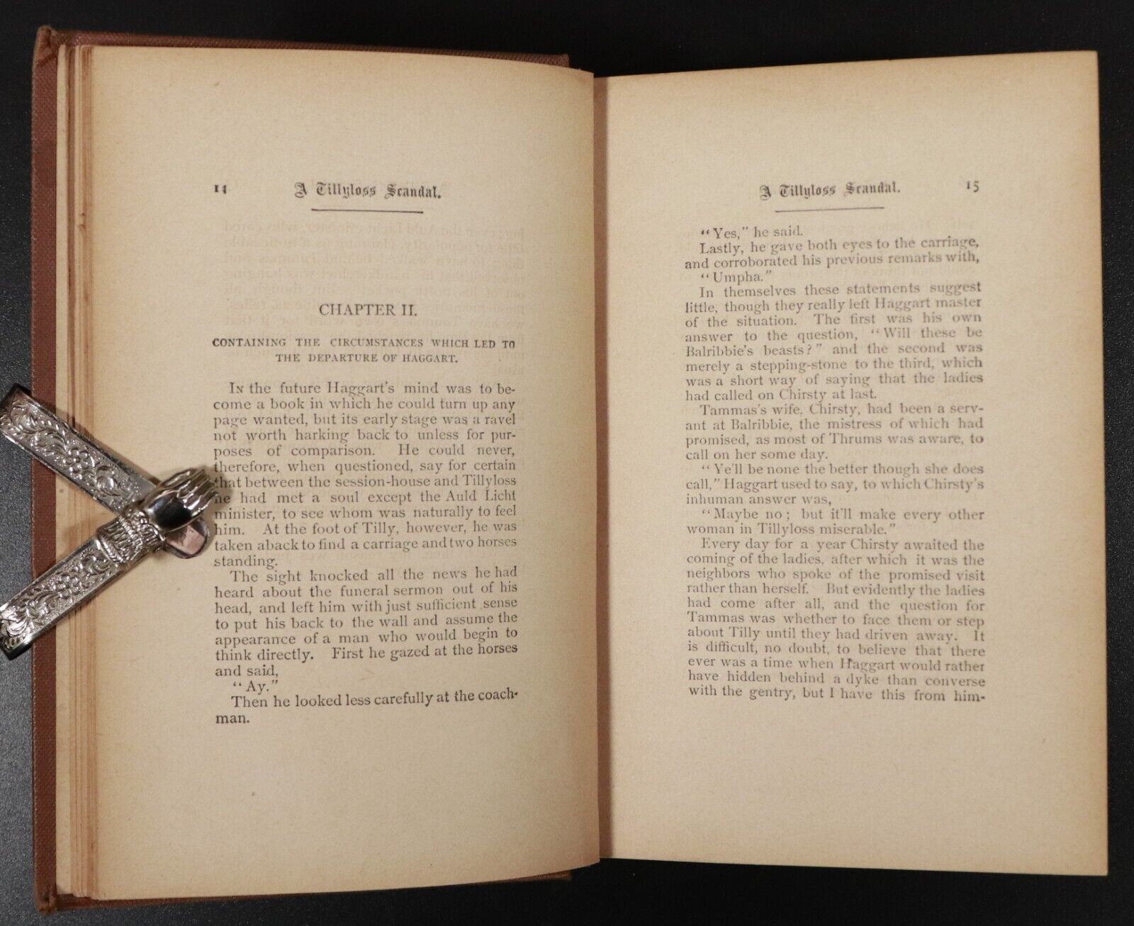 c1893 The Tillyloss Scandal by J.M. Barrie Antique Scottish Fiction Book