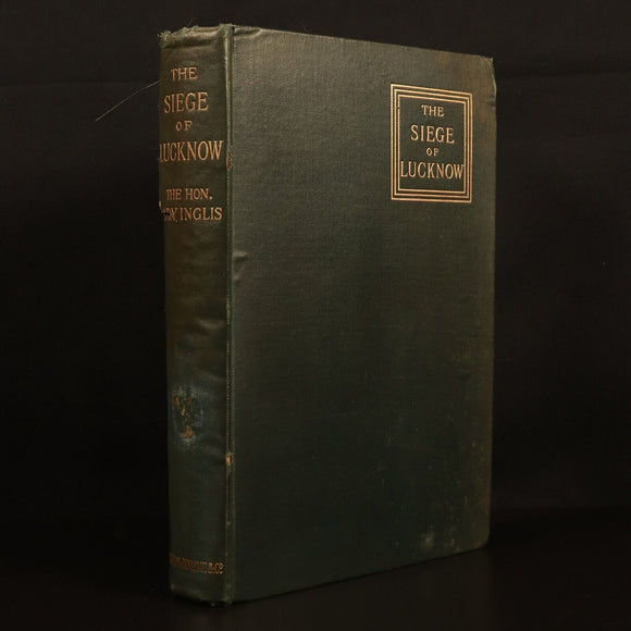 1893 Siege Of Lucknow Diary by Lady Inglis Antique British Military Book w/Map
