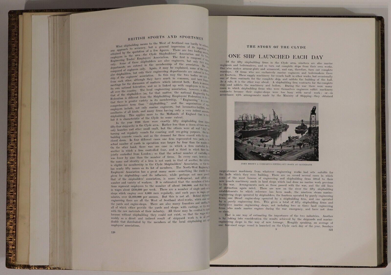 c1920 British Sports & Sportsmen - Story Of Shipping Antique Sports History Book