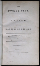 1792 The Jockey Club by C Pigott Antiquarian British Etiquette & Manners Book-3