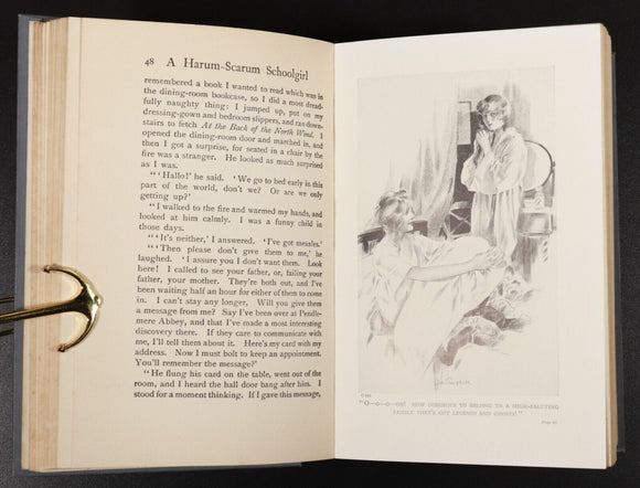 c1919 A Harum-Scarum Schoolgirl by Angela Brazil Antique Fiction Book J Campbell