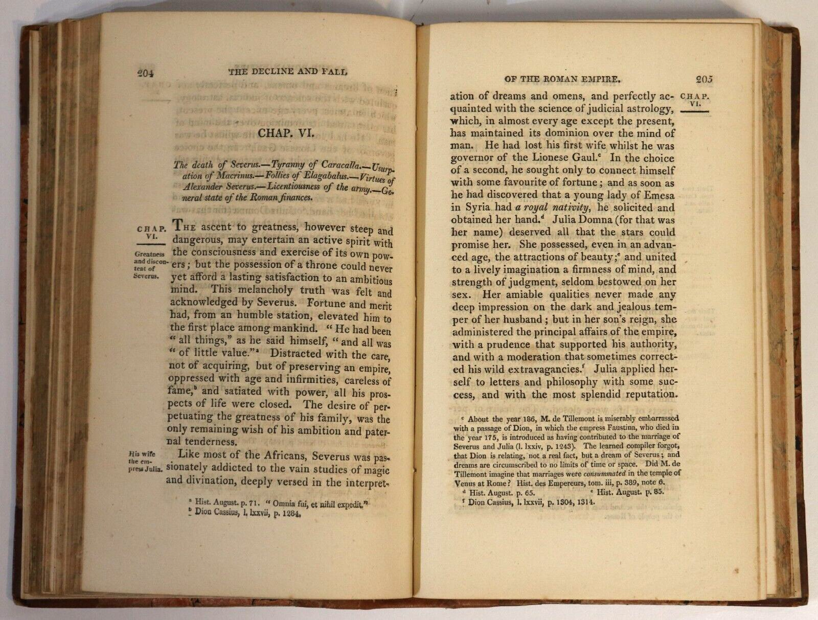 1815 12vol History Of The Roman Empire by E. Gibbon Antiquarian Book Set