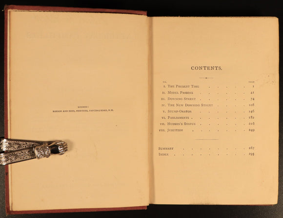 1872 Latter Day Pamphlets by Thomas Carlyle Antiquarian History Book