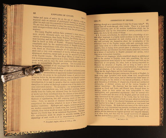 Lectures On The English Language by George P Marsh 1880 Antique Reference Book