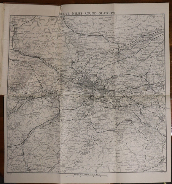 1915 Some Sylvan Scenes Near Glasgow Antique Scottish Travel Guide With Map