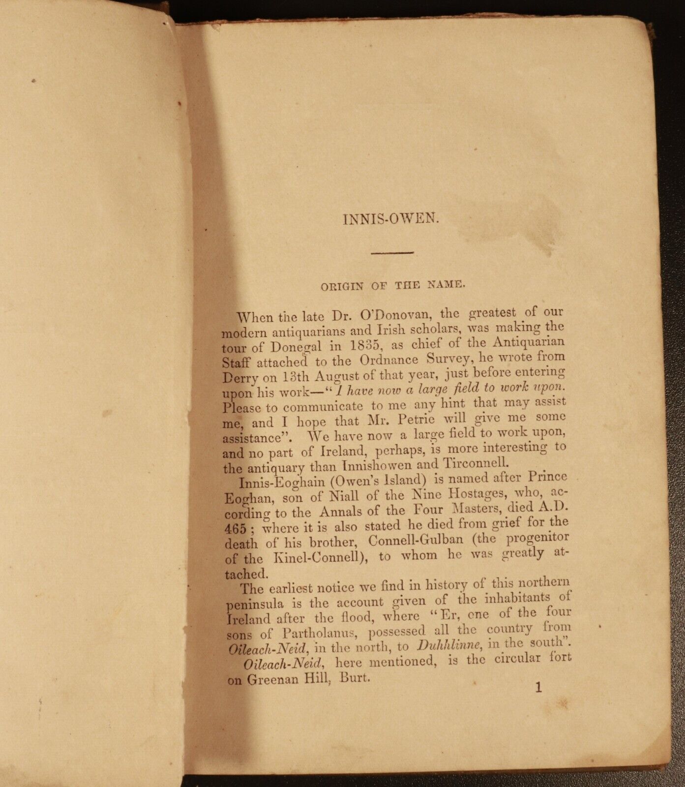 1891 Inis-Owen & Tirconnell by W Doherty Antiquarian Irish History Book 1 of 100