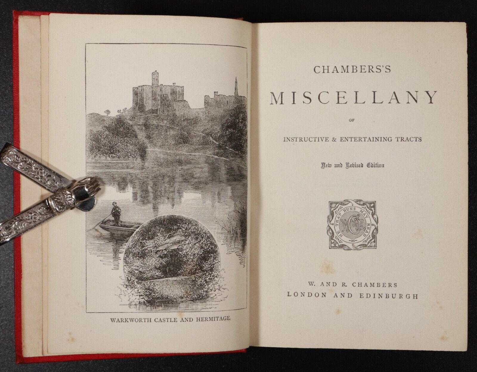 c1880 Chambers's Miscellany Instructive Entertaining Tracts Antique History Book - 0