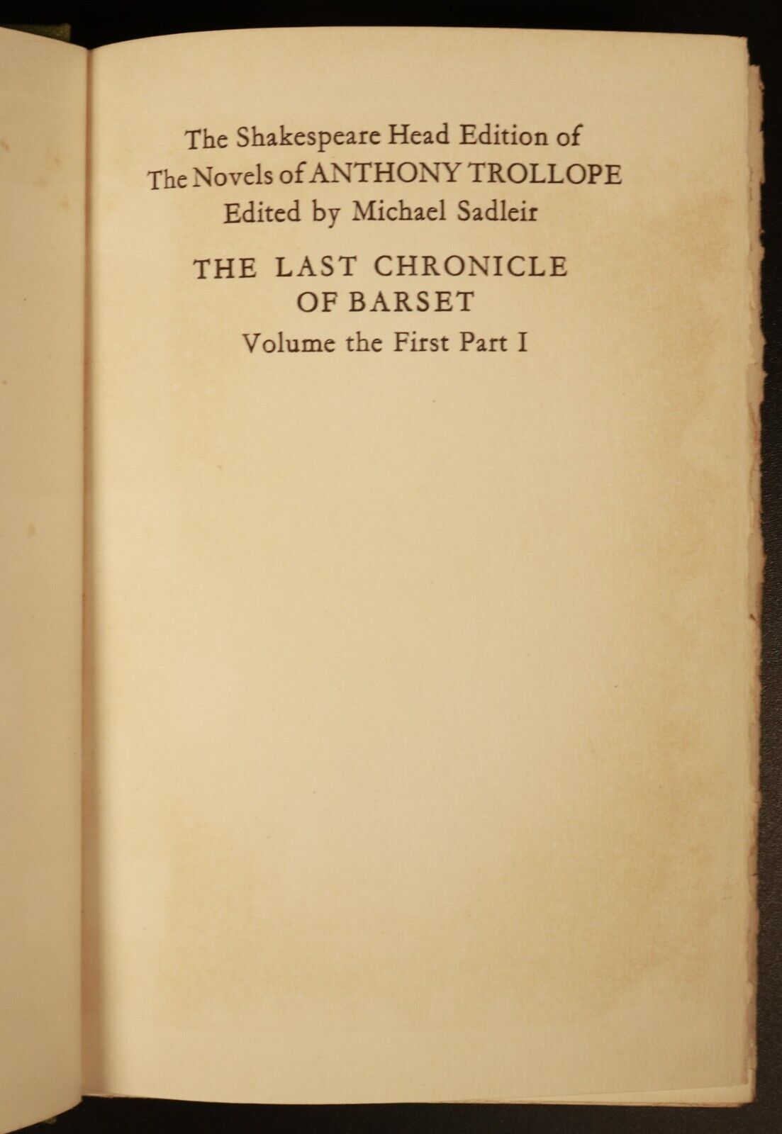 1929 14vol Shakespeare Edition Novels Of Anthony Trollope Antique Book Set