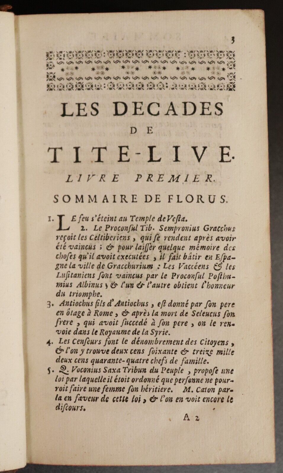 1722 Les Decades De Tite-Live Traduction Du Ruyer Roman History Antique Book