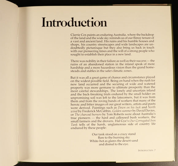 1985 Clarrie Cox Australia Currey O'Neil Australian Art History Book