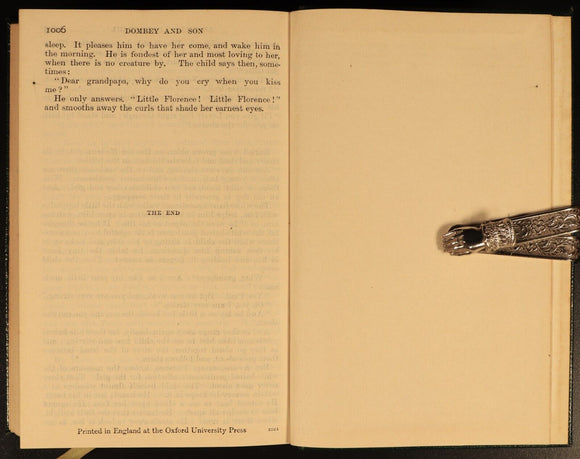 c1930 Dombey & Son by Charles Dickens Antique British Fiction Book Illustrated