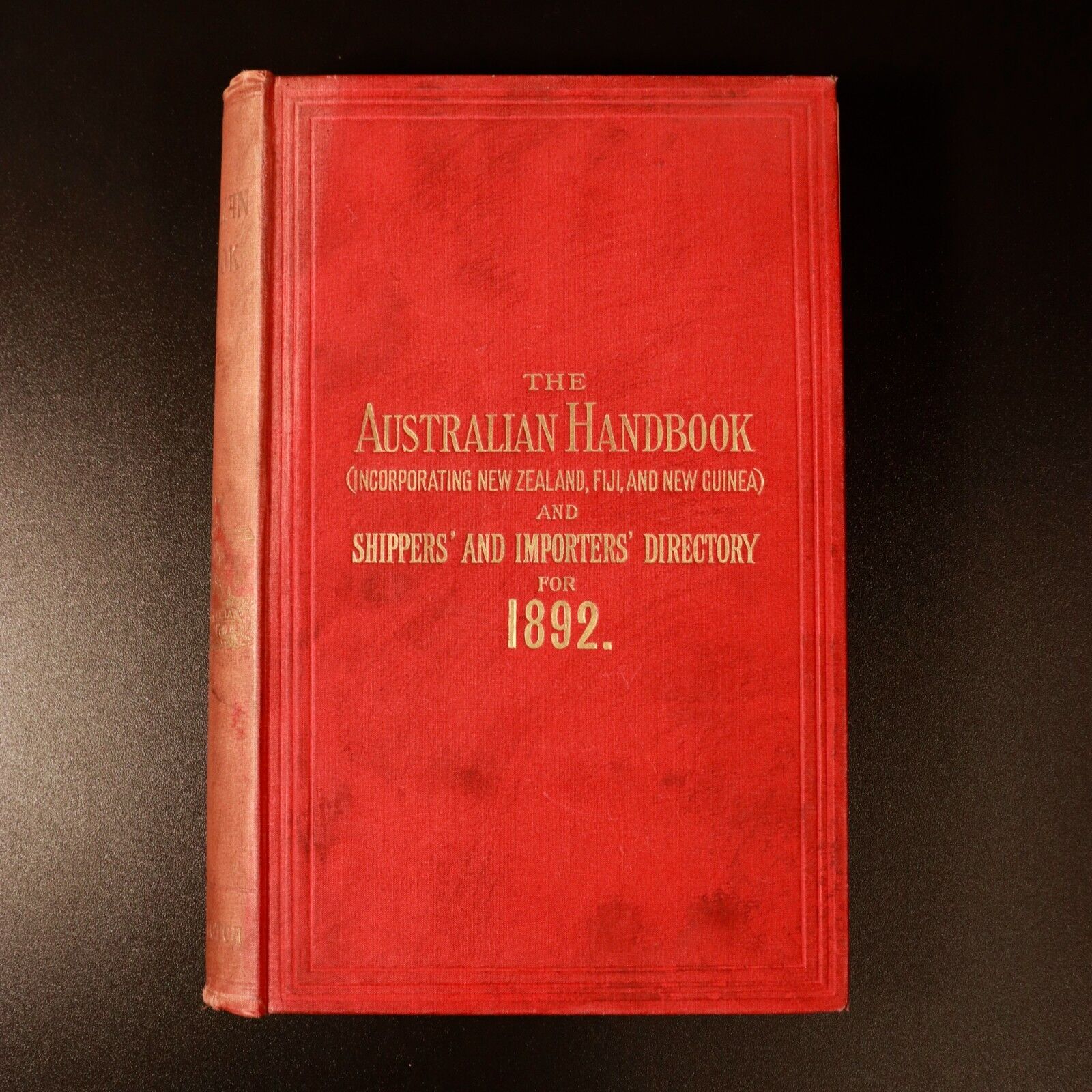 1892 Australian Handbook Directory Business Guide Colonial History Book