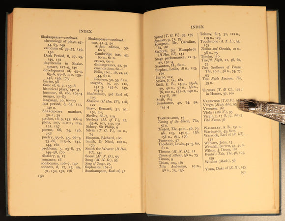 1934 On Reading Shakespeare by Logan Pearsall Smith Antique Literature Book