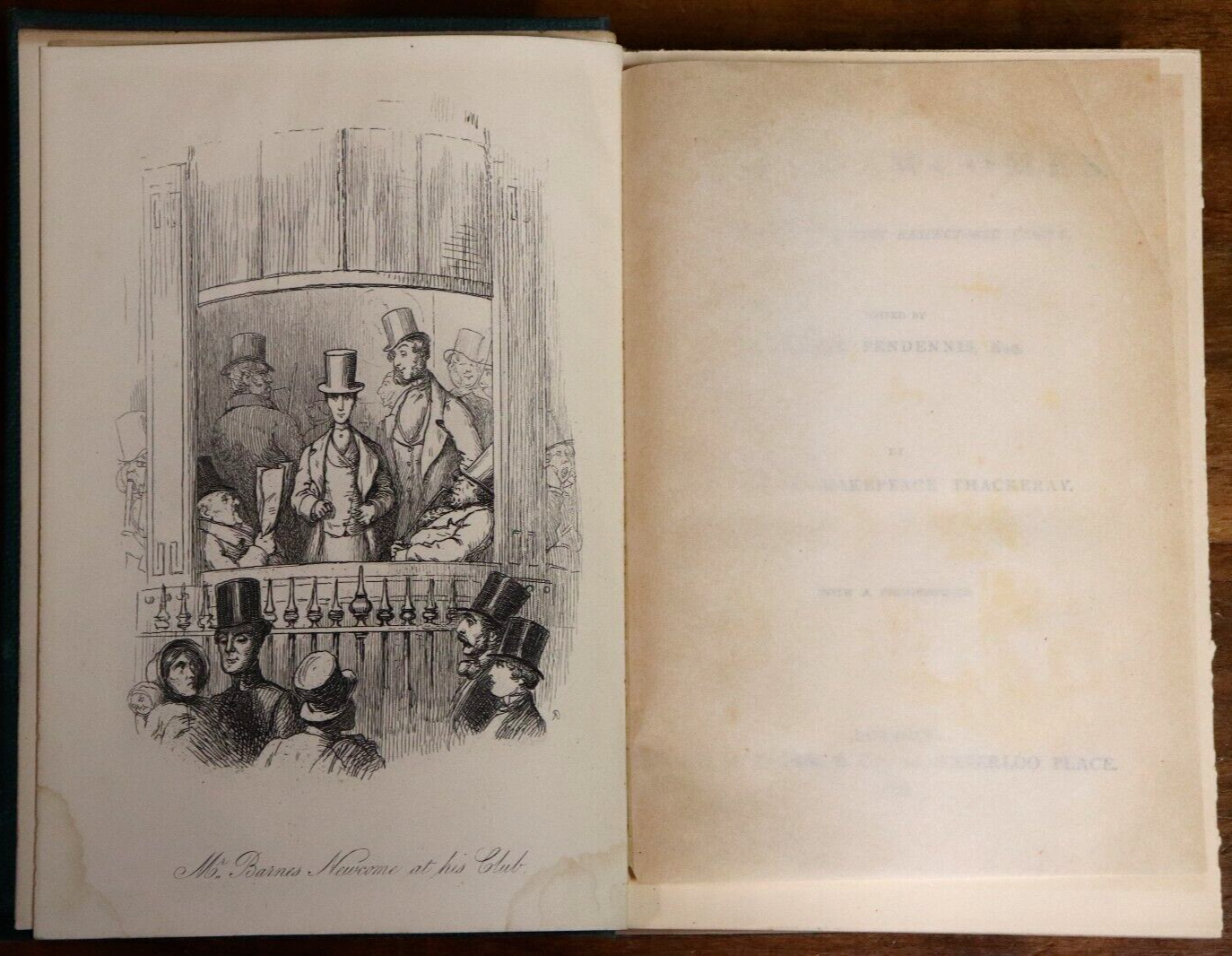 1885 The Newcomes by William Makepeace Thackeray Antique Fiction Book