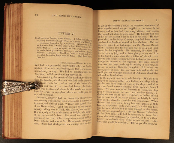 1855 Land Labour & Gold by W. Howitt Antiquarian Australian History Books 2vol