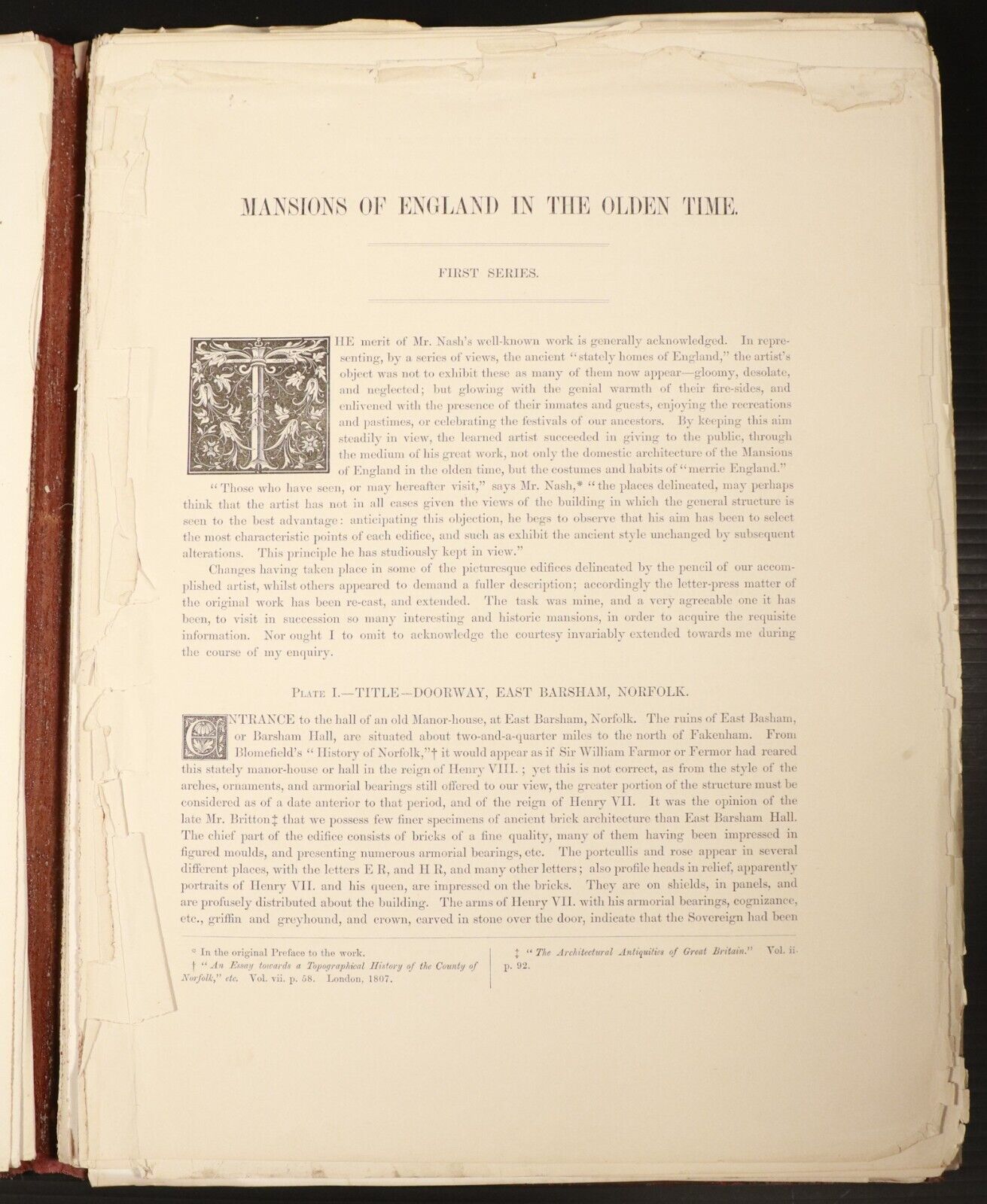 1869 4vol The Mansions Of England In Olden Time Antiquarian Architecture Books