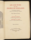 1926 2vol Life & Work Of The People Of England Antique British History Book-8