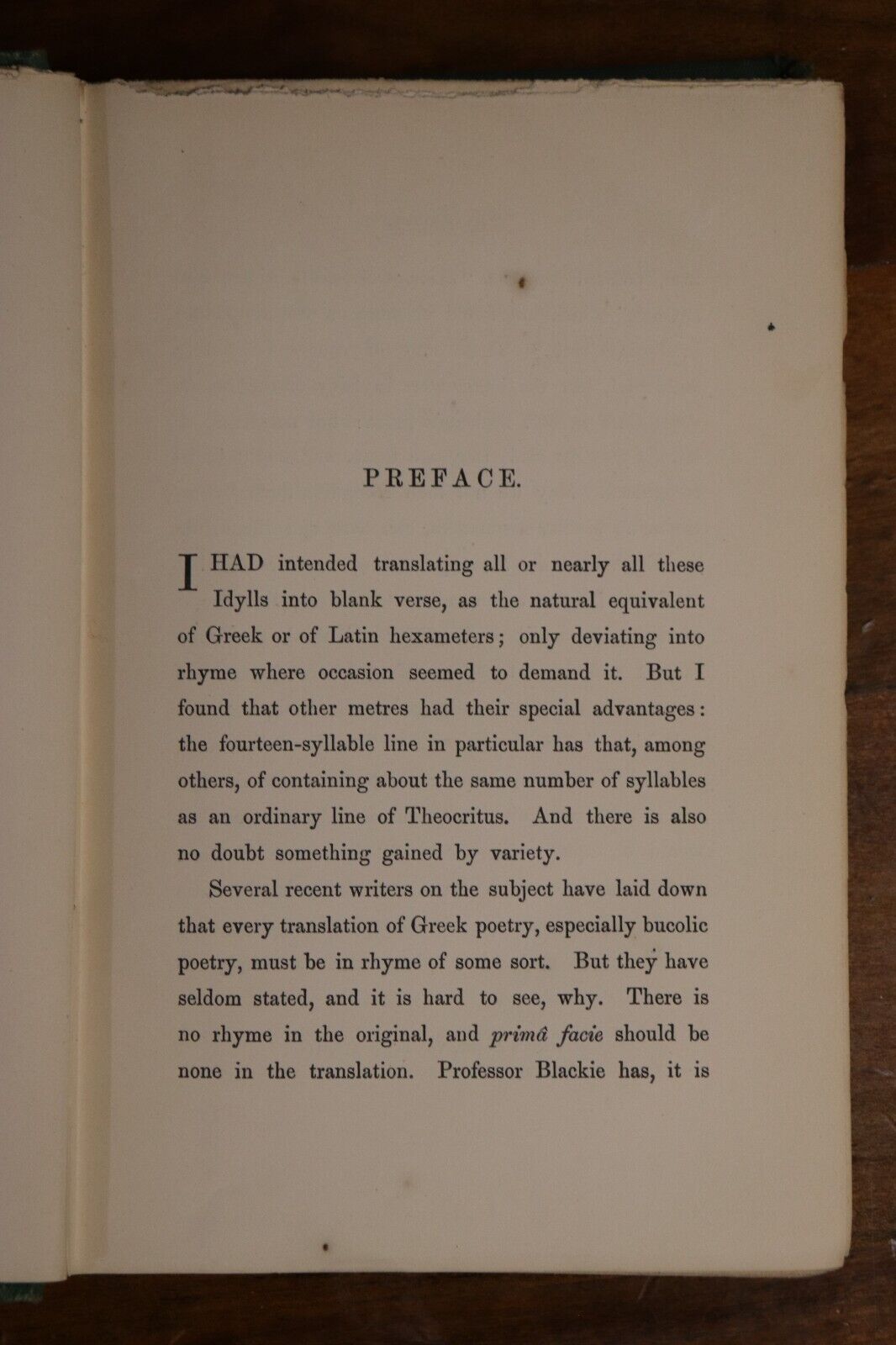 1869 Theocritus by C.S. Calverley Antique Greek Poetry & Philosophy Book