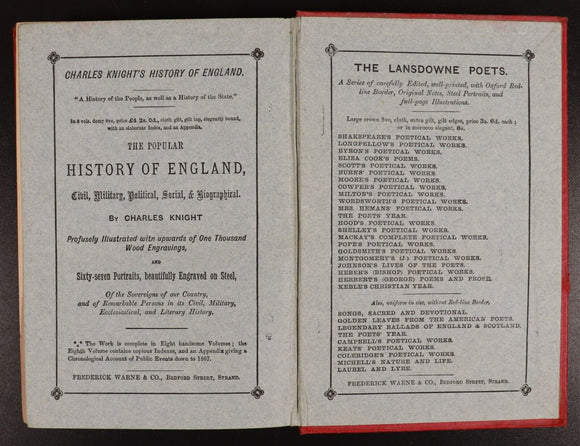 c1879 The Every Day Book Of Modern Literature Antiquarian Reference Book